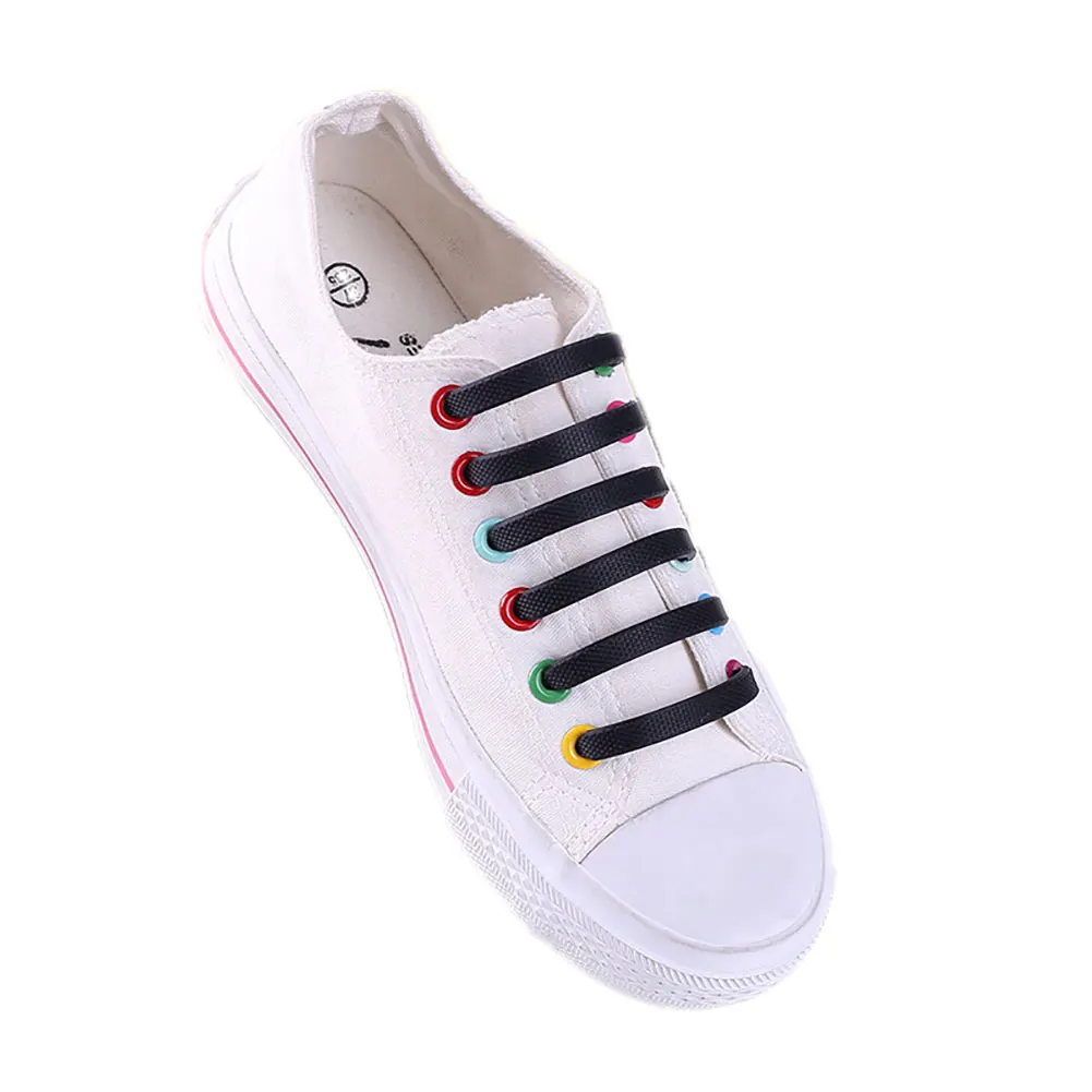 Горячая Распродажа 12 шт./компл. модные силиконовые шнурки эластичные шнурки для обуви Специальные без шнуровки шнурки для мужчин и женщин шнуровки резиновые Zapatillas подарок