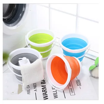 

Foldable Bucket Car Wash Outdoor Fishing Round Bathroom Kitchen Bucket