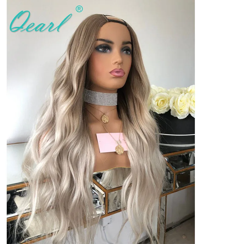 Light Ash Blonde Wigs Ombre Brown 60# Wigs for Women 2x4 U Part Wig Human Hair Wig Malaysian Wavy Remy Hair 150% Glueless Qearl Light Ash Blonde Wigs Ombre Brown 60# Wigs for Women 2x4 U Part Wig Human Hair Wig Malaysian Wavy Remy Hair 150% Glueless Qearl