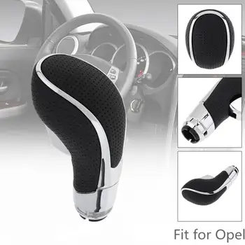 

ABS+ PU Leather Black Automatic Transmission Gear Shift Shifter Lever Knob Car Accessories Fit for GM /Buick Regal/Opel/Vauxhall
