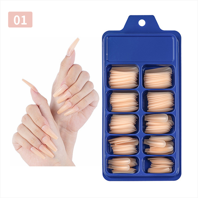 Box Quick Building Nail Mold Tips Nail Dual Forms Finger Extension Nail Art UV Extend Gel Nail Extension Tool