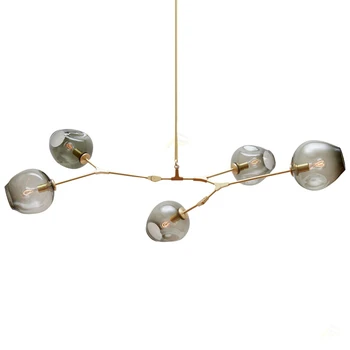 

Nordic Molecular LED Pendant Lights for Living Room Hanging Stained Glass Luminaire Pendant Lamps Home Decor Lighting Fixtures