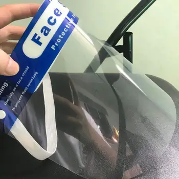 

1pc mask against droplets Splash-proof Dust-proof Mask Head-mounted Transparent Protect Mask Adjustable Protective Face Mask