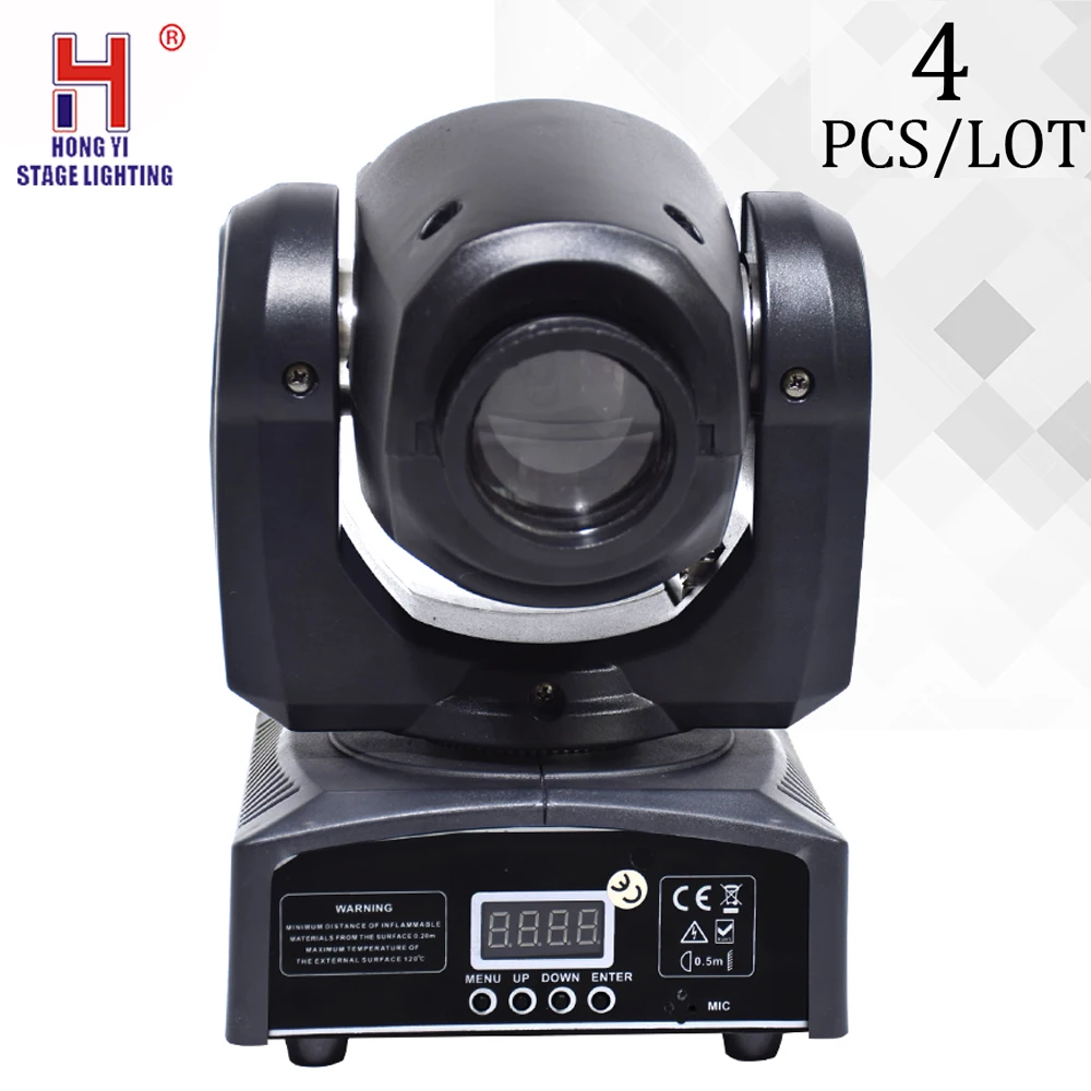 

Led moving head light party 10W gobos spot lights dj 13CH high brightness for music show dj club bar 4pcs/lot