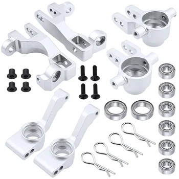 

for 1/10 Traxxas Slash 4X4 Aluminum Left amd Right Steering Blocks Part 6837X C-Hubs 6832X Axle Carriers Caster Blocks 1952X