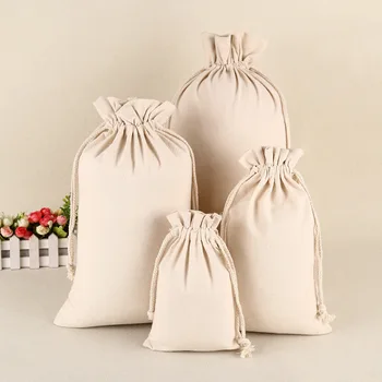

Drawstring Bag Jewelry/Makeup/Candy Packaging Wedding/Party Gift Bag Canvas Drawstring Bag Food Storage Bag Organizer Storage