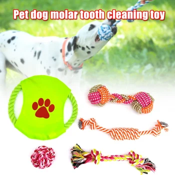 

Spot Dog Rope Toys for Dogs Puppy Chew Teething Treats Tug Toy Set Wear Resistant Hogard