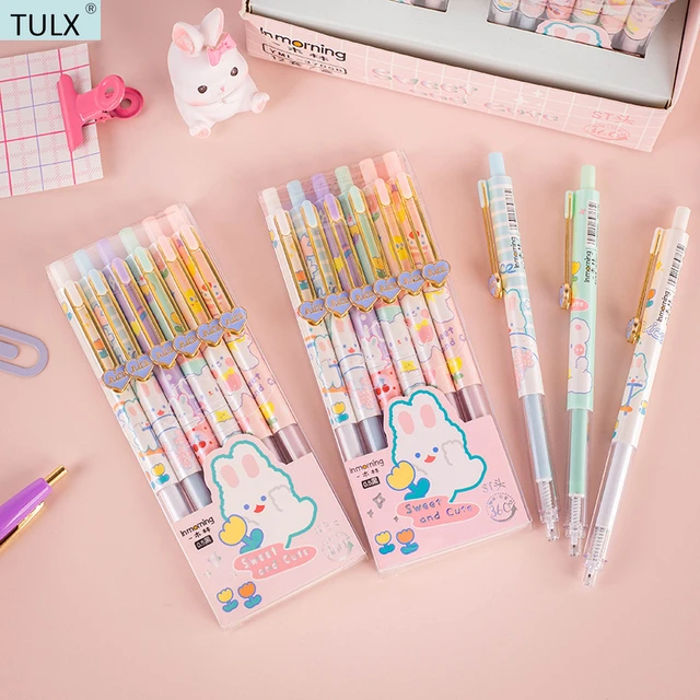 TULX kawaii pens cute stationery gel pens kids school supplies pens  papeleria kawaii erasable pen - AliExpress