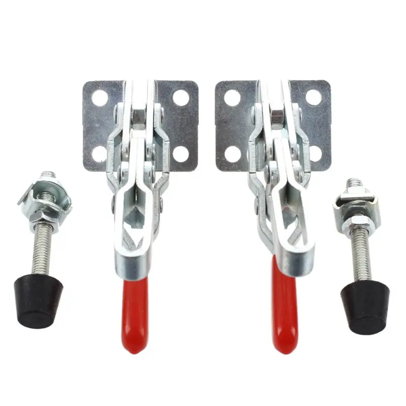 

2pcs 101A 50Kg 110 Lbs Quick Holding Vertical Type Toggle Clamp Red