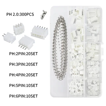 

JST 2.0 PH/2.54 XH Male Female Connector 2/3/4/5/6Pin Plug With terminal Wires Cables Socket Header Dupont Wire Connectors Kit