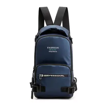 

Men Waist Bag Crossbody Single Should Chest Bag Fashion Sport Simple Personality Versatile Large capacity Waterproof H1