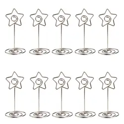 10 шт металлическая звезда таблица номер фото держатель подставки для свадеб Вечерние посиделки