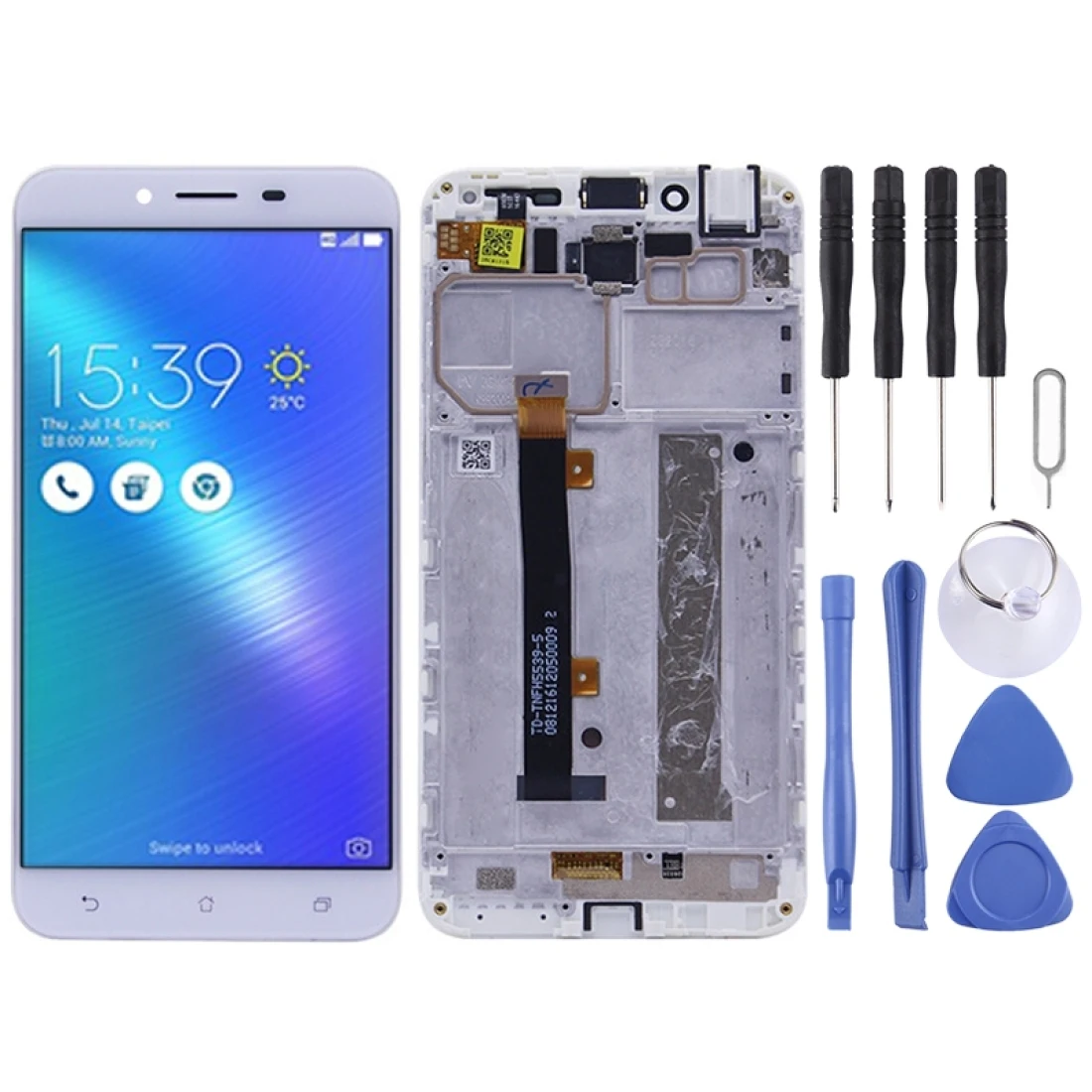 IPartsBuy для Asus Zenfone 3 Max ZC553KL / X00D ЖК-экран и дигитайзер полная сборка с рамкой |