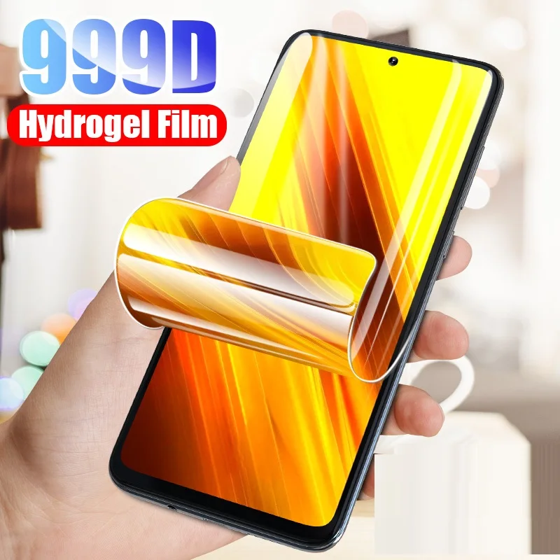 Гидрогелевая пленка для Xiaomi Poco X3 NFC F2 Mi 10 Ultra Redmi Note Lite 8 7 9 Pro Max защита экрана X2 9S 8T 8A 9A