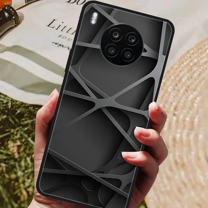 For Huawei Nova 8i Case Nova8i Cute Silicone Case Soft Slim Fundas For Huawei Nova 8i New Phone Cases nova8i 8 i Cover Bumper neck pouch for phone Cases & Covers