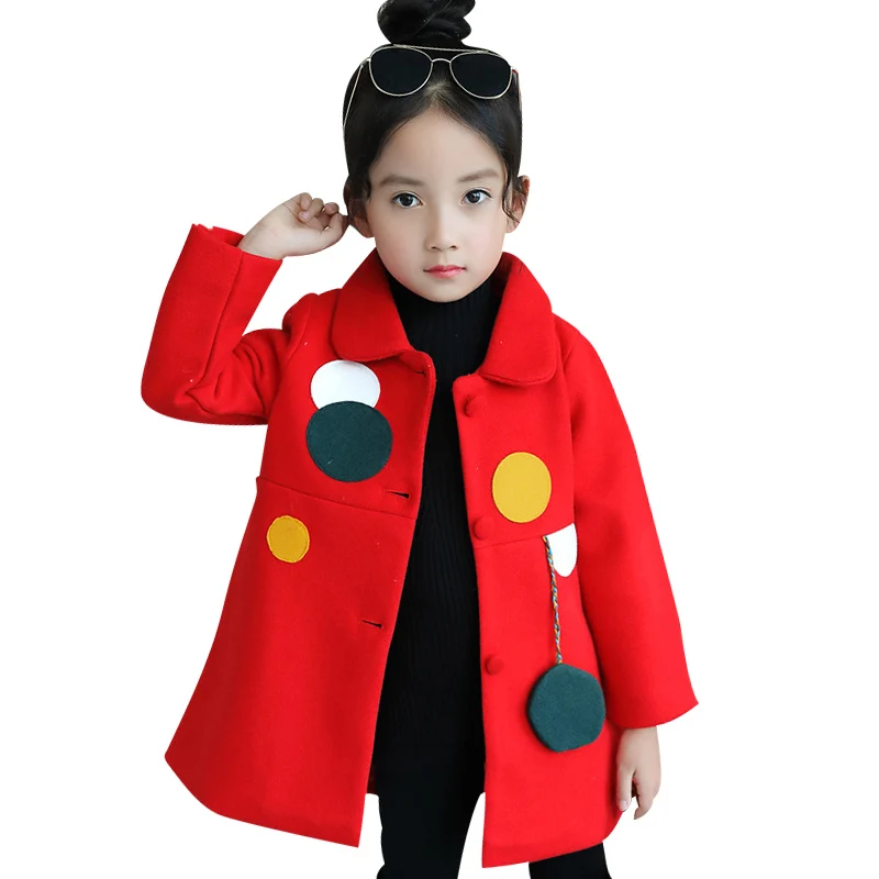 Новая куртка для девочек детская одежда для девочек осенне-зимний плащ детская куртка пальто для девочек с цветочным принтом Рождественская верхняя одежда длинное пальто - Цвет: as picture