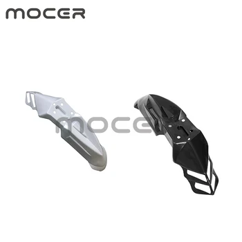 

2 Pieces Front Fender Mudguard Wheel Splash Mud Guard for ATV Black+White