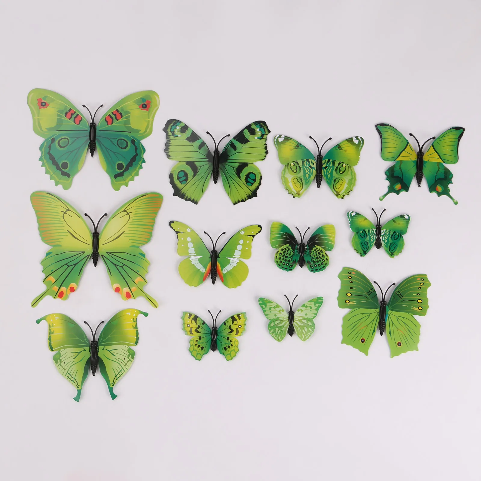 12 шт. 3D наклейки на стену в виде бабочек | Дом и сад