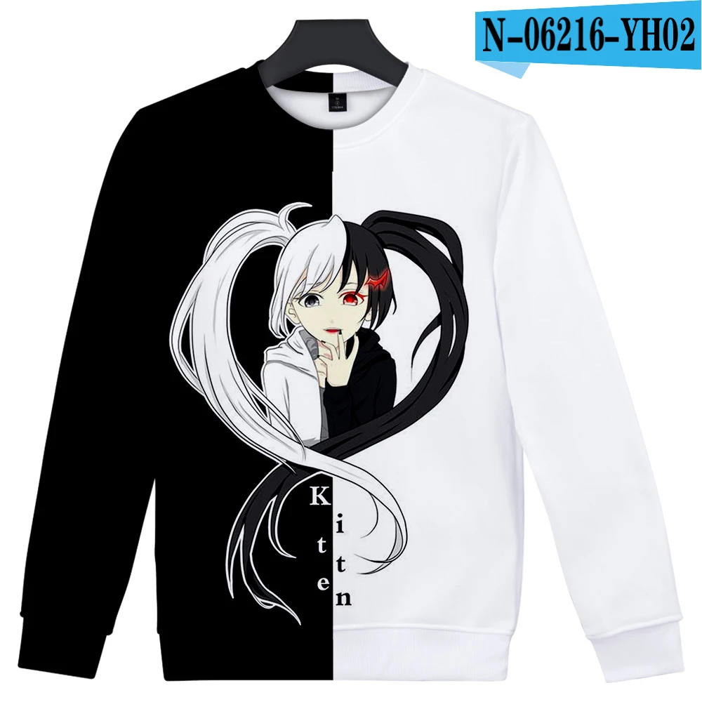 Аниме Danganronpa Косплей Монокума костюм Толстовка толстовка для мальчиков и девочек черный белый пуловер с изображением медведей толстовки унисекс - Цвет: color9