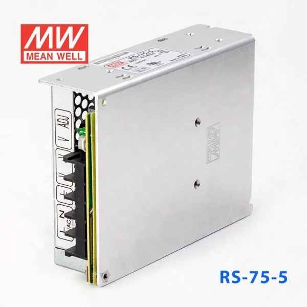 [Семь Неоновые] бренд MEAN WELL представляет RS-75 3,3 V 5V 12V 15V 24V 48V 75 Вт высокое Мощность высокая эффективность один Выход переключение Питание
