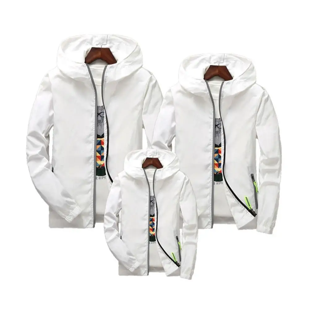 

Breathable Waterproof Protective Thin Reflective Jacket Outdoor Fishing Sun Protection Family Clothing Coat Parent-Child Outfit