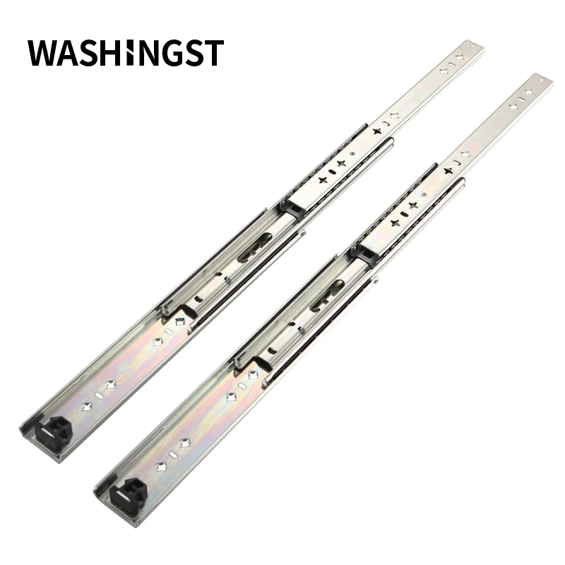 WASHINGST Heavy Duty Drawer Runners Full Extension Drawer Slides Rails Heavy Duty 120kg Bearing Capacity, 1 Pair images - 6