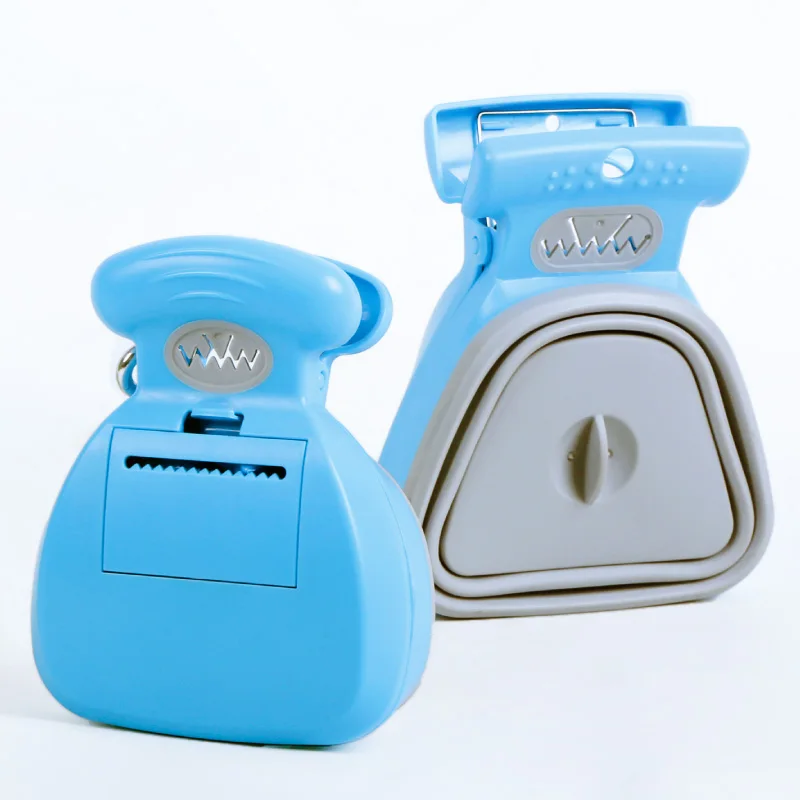 Promoción Recogedor de excrementos plegable para perro, 1 rollo de animal doméstico de viaje con pala para bolsas desechables, recogedor de excrementos, limpiador de excrementos, producto para mascotas 8bWZw1ByXwG