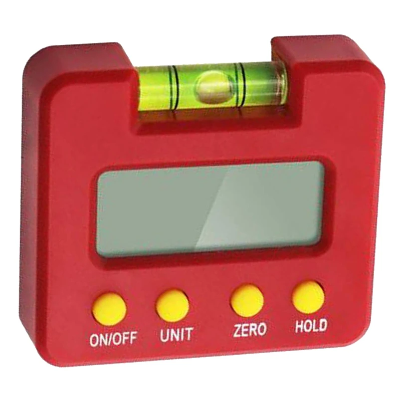 Промо-акция! Мини цифровой ящик для инклинометра транспортира Угол Finder уровень конический датчик, красный