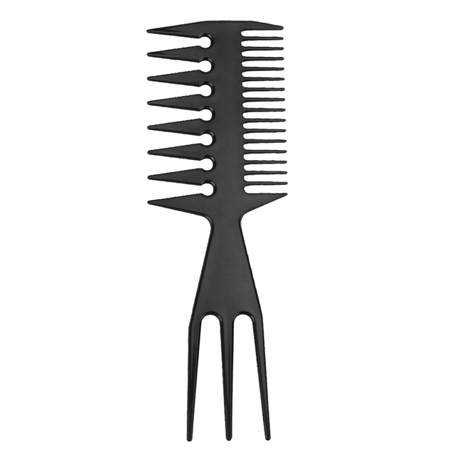 Teeth Double Side Tooth Combs Barber Hair Dyeing Cutting Coloring Brush Fish Bone Shape Hair Brush Man Hair Styling Tool