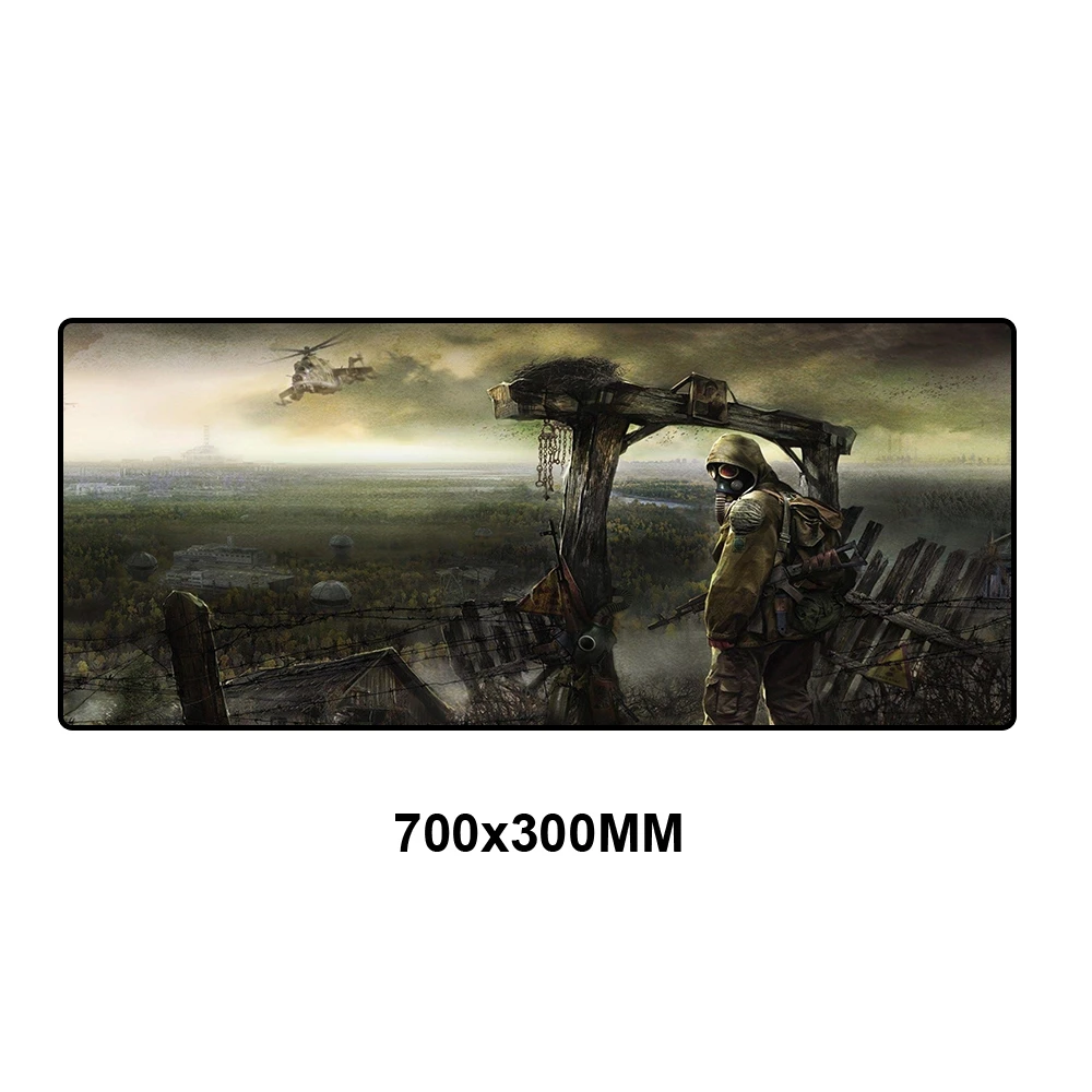 QXZ-017 Коврик для мыши Stalker игровые коврики 700x300 мм оверлок край ПК компьютерный игровой коврик для мыши геймер коврик Мышь Клавиатура большой XL резиновая накладка на стол - Цвет: QXZ-017