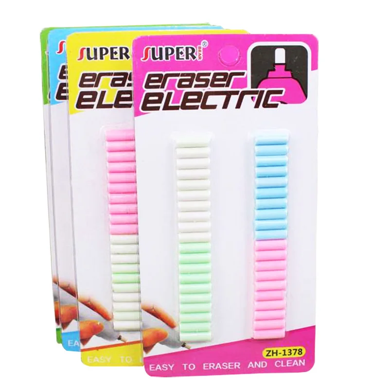 Electric Eraser Refill Eraser Replacement Refill 40pcs/card School
