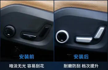 

For Volvo XC60 XC 60 2018 2019 Interior Accessories Seat Adjustment Switch Button Control Cover Trim Garnish Molding Car Styling