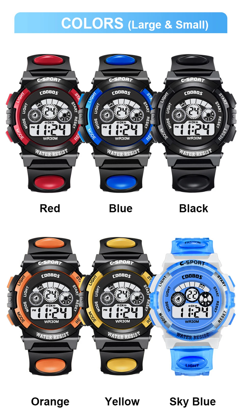 SPORT WATCH FOR KIDS  (10)