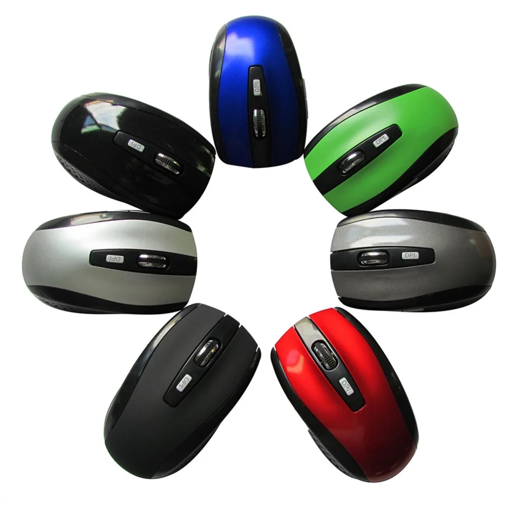 For PC Laptop Wireless Mouse Optical Gaming Mouse Portable 2.4GHz Mouse with USB Nano Dongle Office Gamer Computer Desktop Mice
