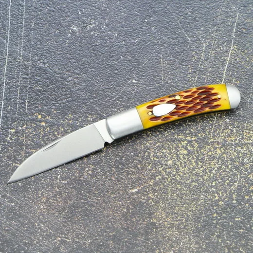 Складные ножи TIGEND AGR knife12C27 с бычьей костью+ стальной ручкой тактические походные охотничьи карманные ножи для фруктов EDC инструменты - Цвет: yellow