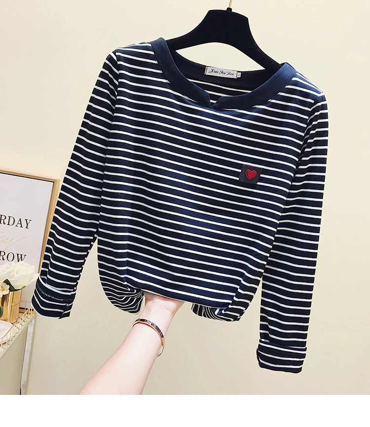 gkfnmt Casual Women T-Shirt Long Sleeve Korean Style Slim Basic Cotton Tshirt Top Womens Clothing Autumn Winter T Shirt Femme