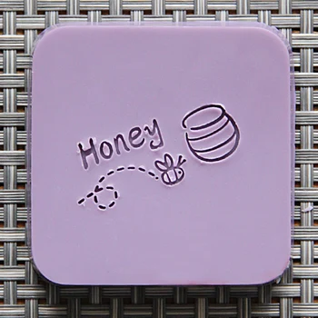 

free shipping natural handmade acrylic transparent clear soap seal stamp mold chapter mini diy honey patterns organic 0100