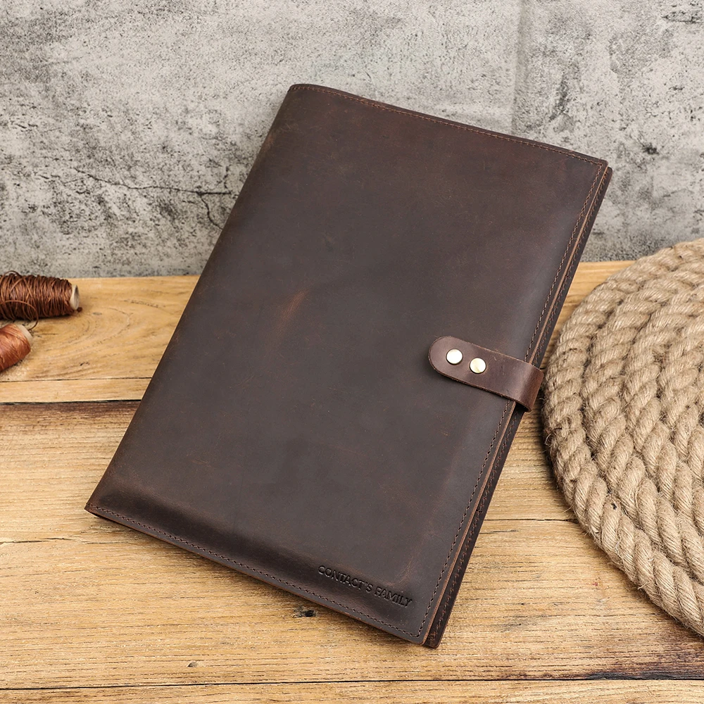 Capa do Portátil Manga para Macbook Pro ar 13.3 Polegada Ipad Pro 12.9 Case a4 Documento de Couro Capa para Portátil Case Telefone Grande Capacidade - Imagem 5