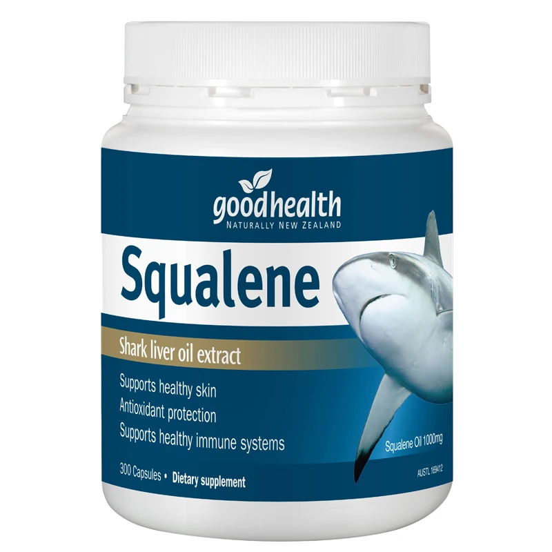 New Zealand Good Health Squalene Liver Oil 300 Capsules Adult Older