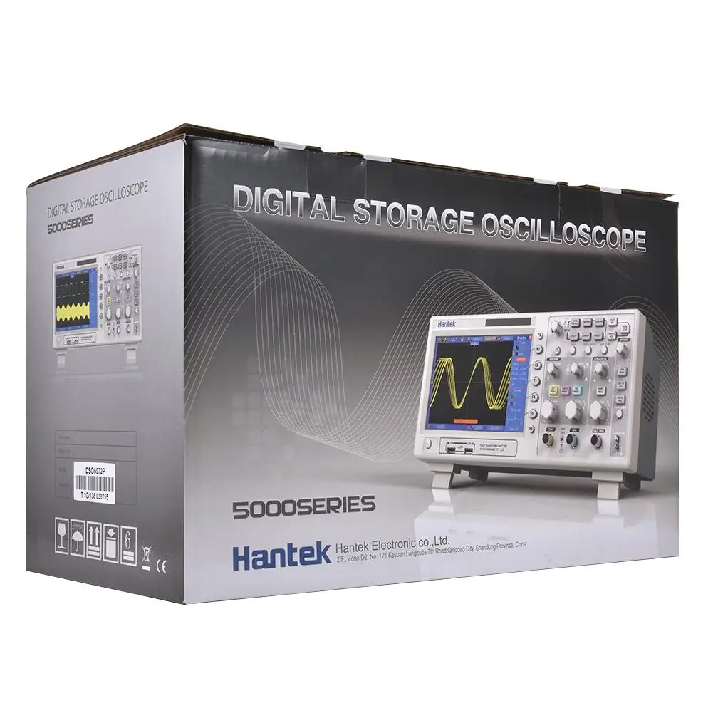 Цифровой осциллограф Hantek DSO5102P 70 МГц 2 канала может USB подключить осциллографы для ПК автомобиля диагностический инструмент