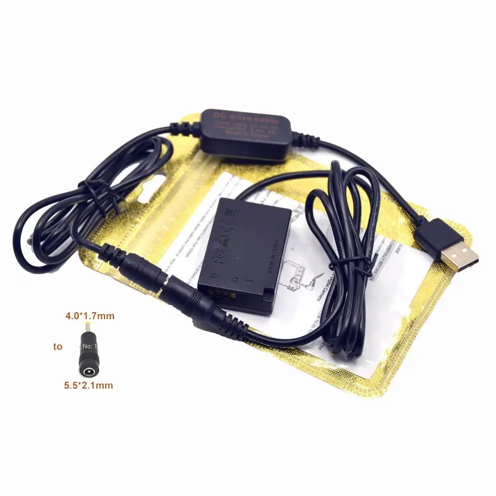 Power Charger USB Cable+DR-E18 DC Coupler LP-E17 Dummy Battery for Canon EOS 850D 250D 750D R10 760D T6S 800D Kiss X8i Rebel SL2
