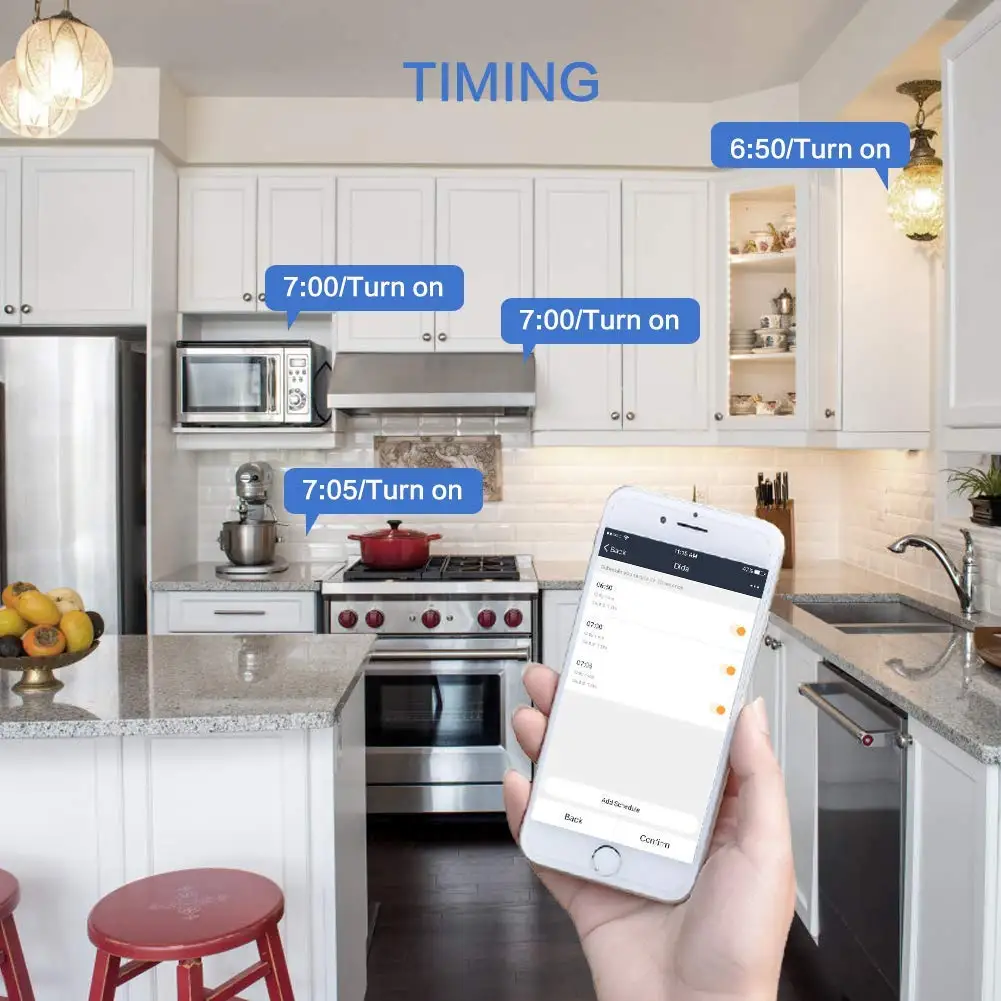 Tomada Inteligente de Casa Wifi Conectado Soquete com Temporizador ue Reino Unido Adaptador Tomada Tuya 16a Monitor Energia Funciona com Alexa Google Assistente - Image 5