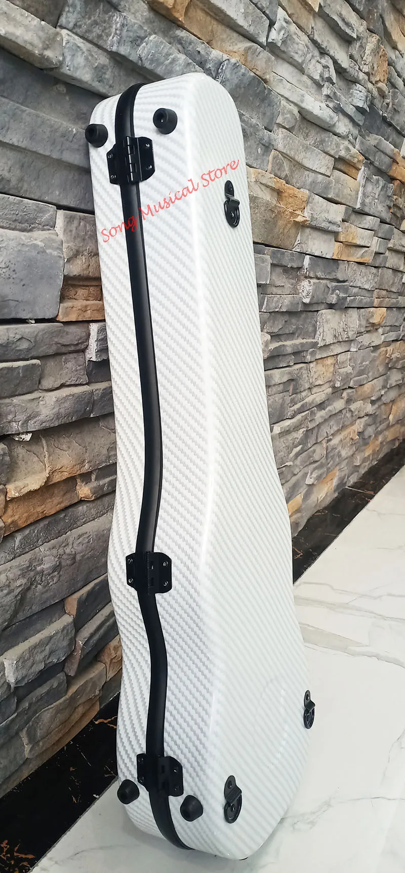 2 fibra de carbono duplo ombro leve caixa violino