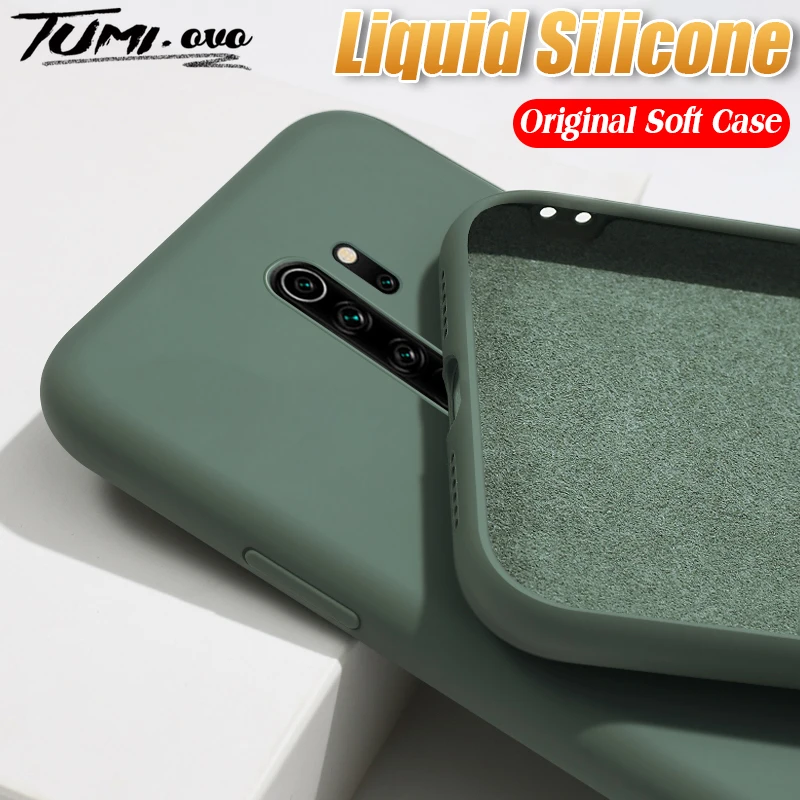 xiaomi leather case glass Liquid Silicone Soft Case For Xiaomi Redmi Note 9S 9 Pro Max 8T 8 7 Redmi 9 10X 8A 7A K20 Mi Note 10 Pro Lite 9 SE 9T Back Cover case for xiaomi