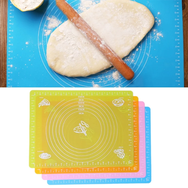 

Extra Large Silicone Non-Stick Baking Mat for Pastry Rolling with Measurements