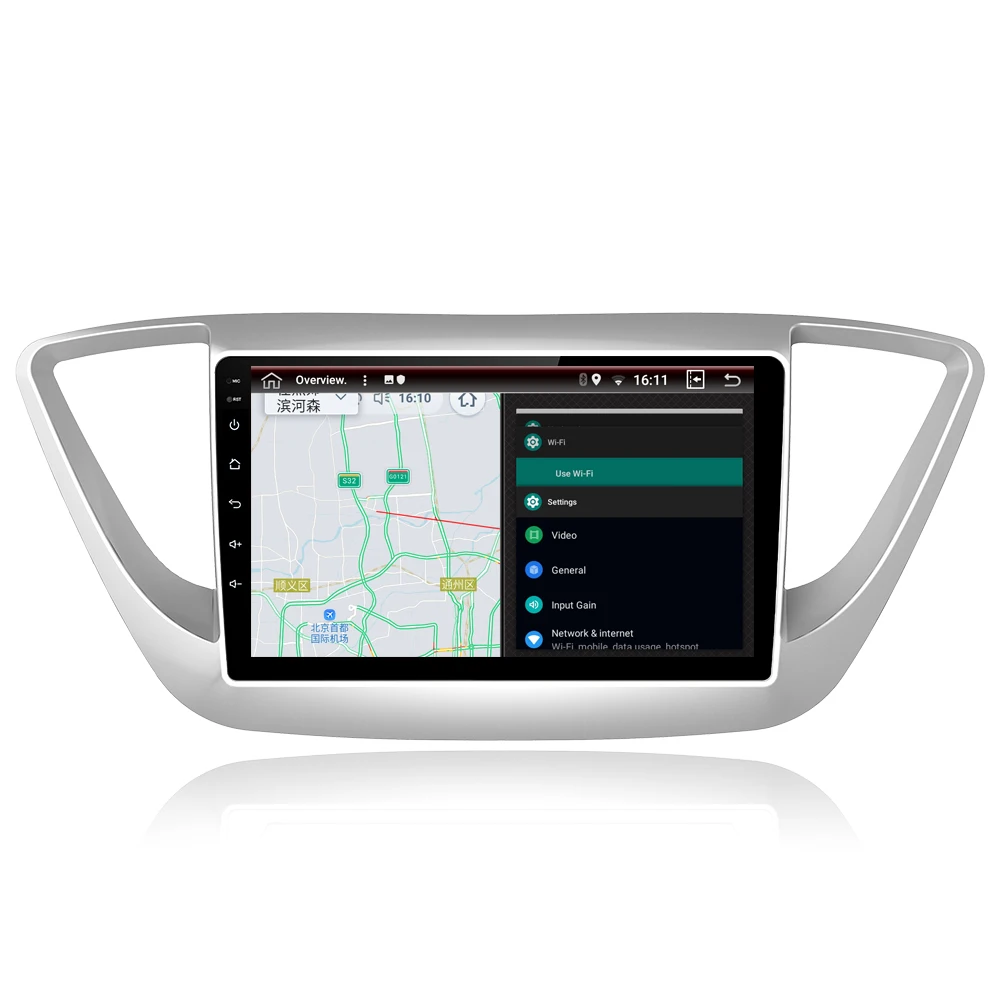 9 &quotRAM 2G ROM 32G Android 8 1 автомобильный DVD GPS плеер для Hyundai Verna Solaris Радио стерео головное