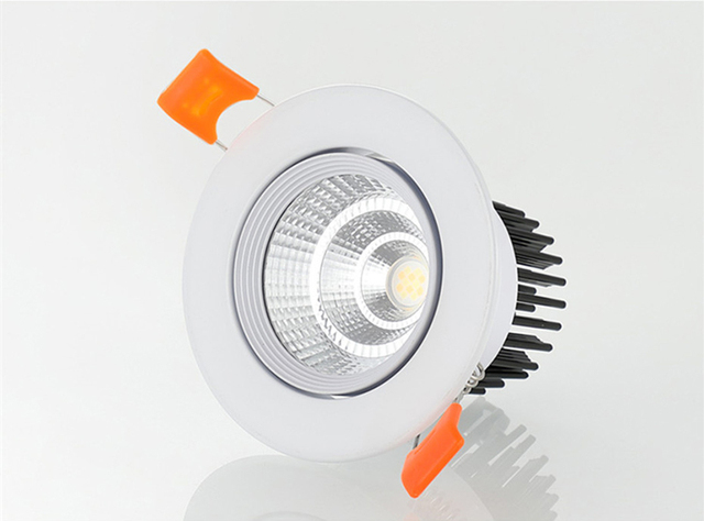 Dimmable Recessed LED Downlights 3W5W7W9W12W15W18W COB Ceiling Spot lights AC85~265V LED Ceiling Lamps Indoor Lighting