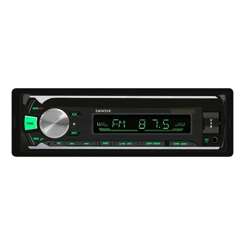 a 508 Bluetooth автомобильный стерео MP3-плеер USB аудио копия FM радио головное устройство приемник считывание карт и u-дисков аудио AUX Функция - Формат цифровых медиаданных: a