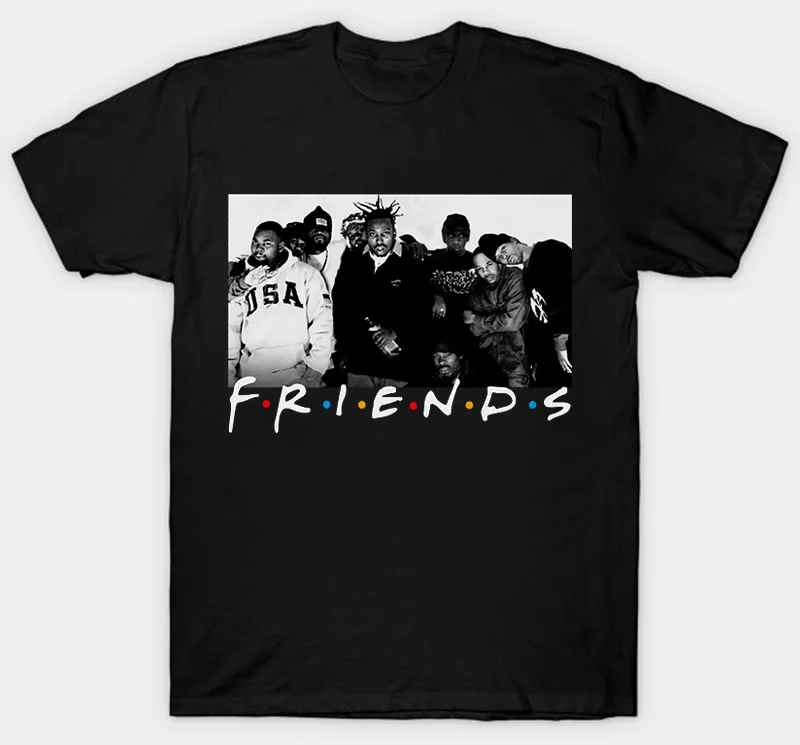Men Black Рубашка для ТВ-шоу Wu Tang Clan Friends - Цвет: Men Black