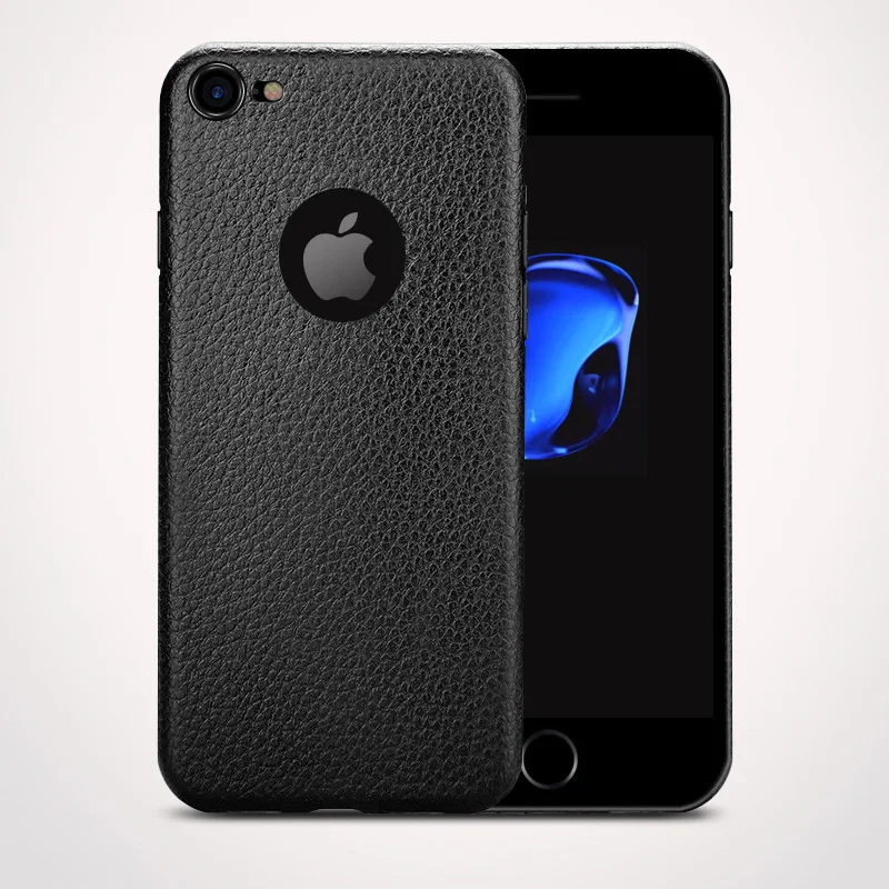 Роскошный кожаный мягкий противоударный чехол для телефона Apple iPhone X XR XS Max 8 7 6 6S Plus